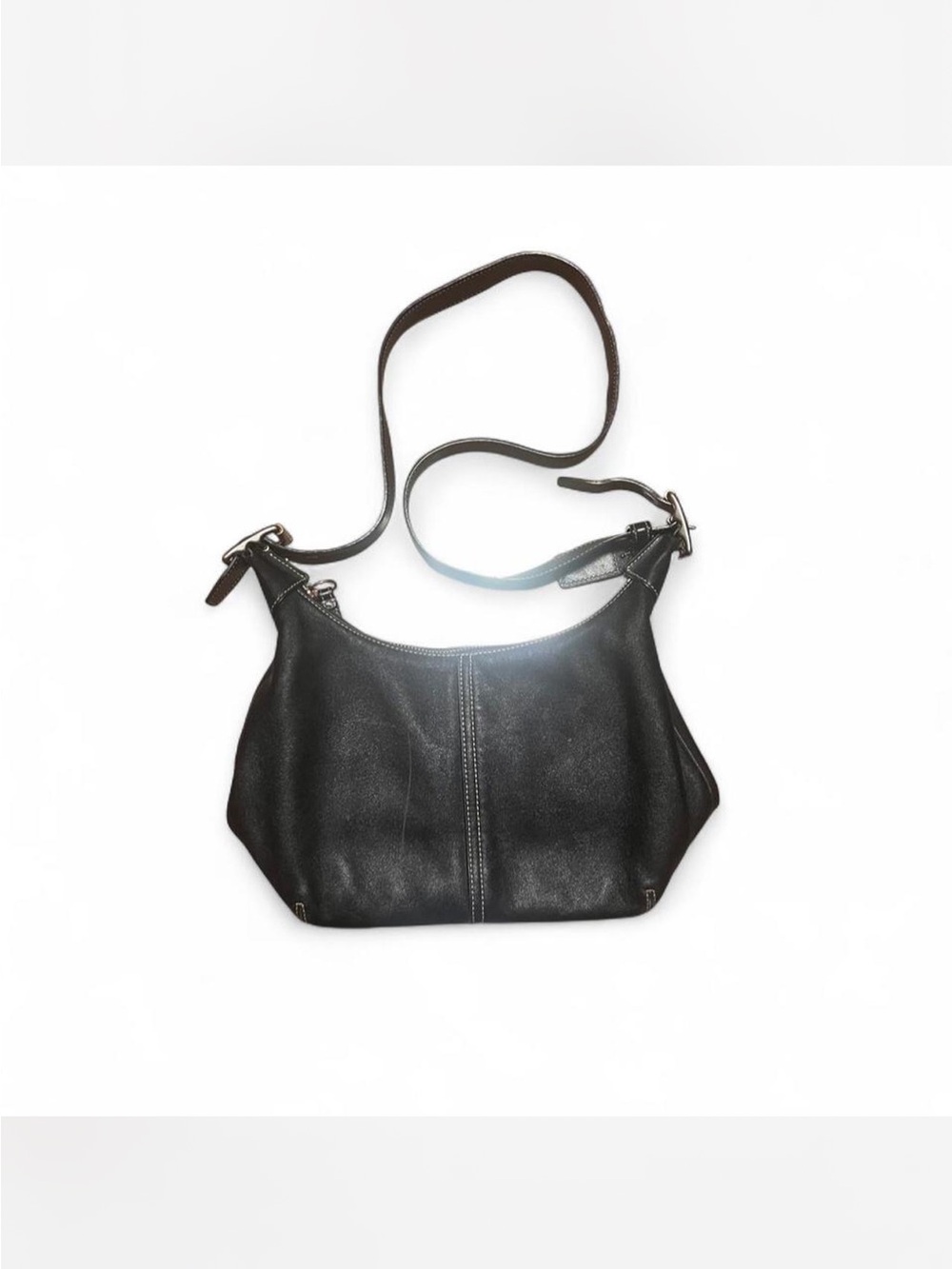 VINTAGE 2004 BLACK LEATHER COACH ERGO SHOULDER BAG 🖤